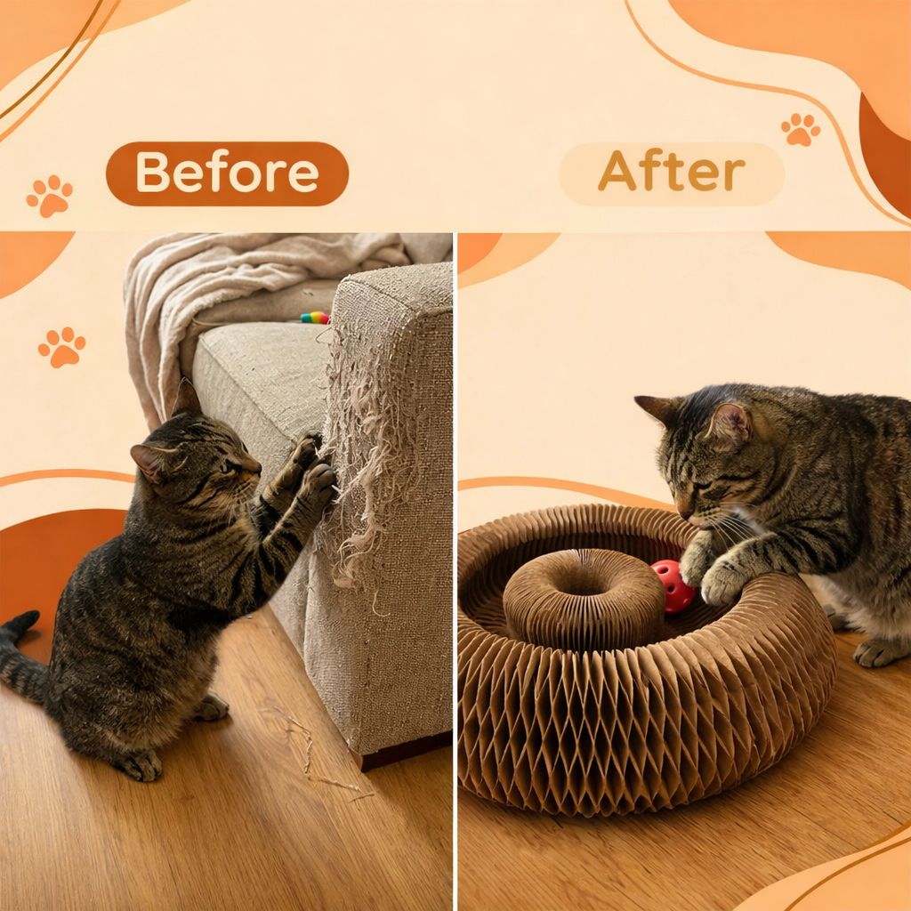 KITTYSPIN™ | 2-IN-1 SCRATCHER & SPINNING TOY