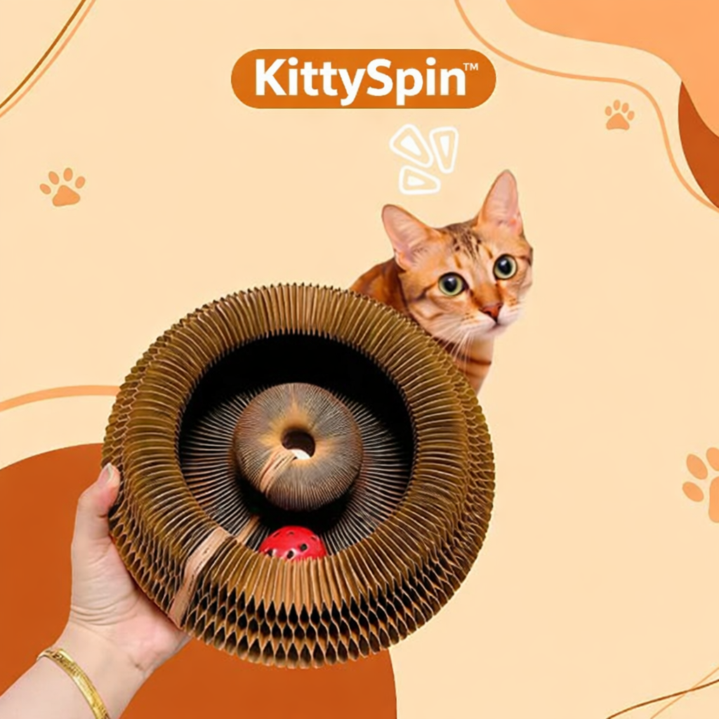 KITTYSPIN™ | 2-IN-1 SCRATCHER & SPINNING TOY