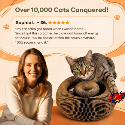 KITTYSPIN™ | 2-IN-1 SCRATCHER & SPINNING TOY